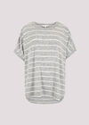 Soft Touch Stripe Top, Grey, large
