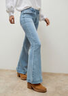 Mid-Rise Flare Jeans , Sky Blue, large