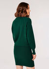 2-In-1 Knitted Mini Dress, Green, large