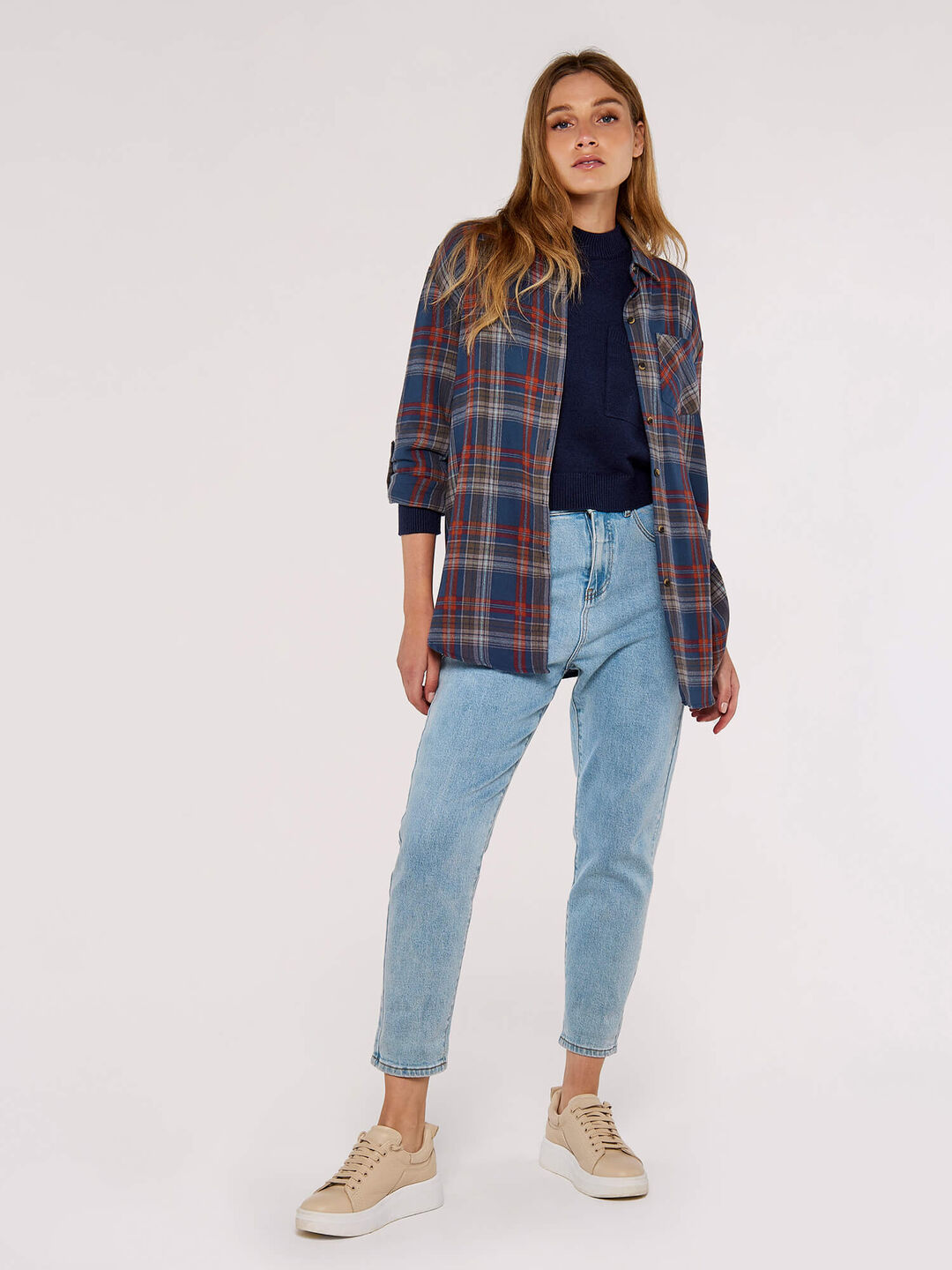 Image of Checked Cotton Flannel Shirt