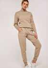 Knitted Relaxed Joggers, Stone, large