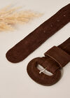 Suede Brown Belt, Brown, large