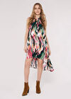 High-Low Shirt Mini Dress, Green, large