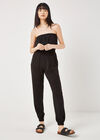 Utility Bandeau Jumpsuit, Black, large