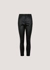 Glitter Snakeskin Skinny-Fit Jeans, Black, large