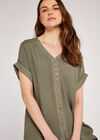 Button Down Top, Khaki, large