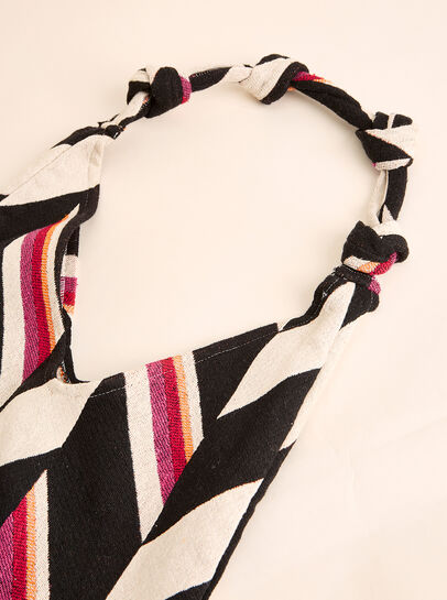 Geometric Cotton Canvas Bag