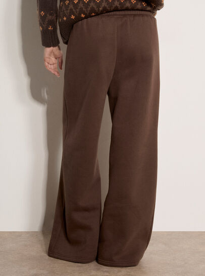 Wide-Leg Jersey Joggers