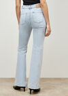 Luci Flare Light Wash Jeans, Sky Blue, large