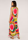 Tie Dye Circle Feathers Dress, Assorted, large