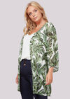 Tropical Leaf Kimono, Cream, large