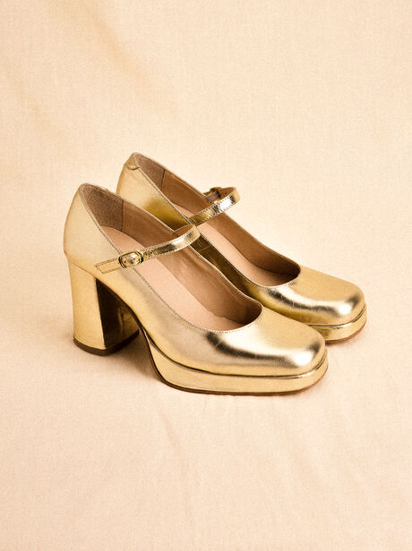 Heeled Mary Jane Shoes