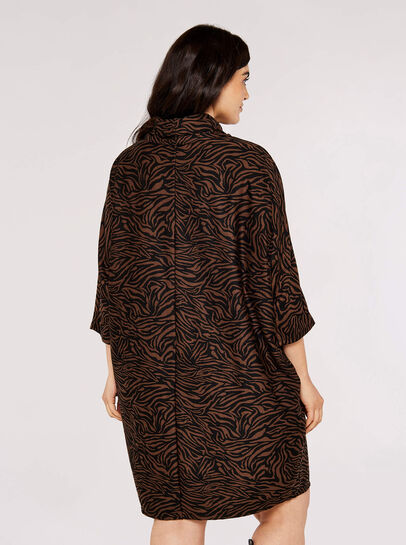 Curve Animal Print Mini Dress