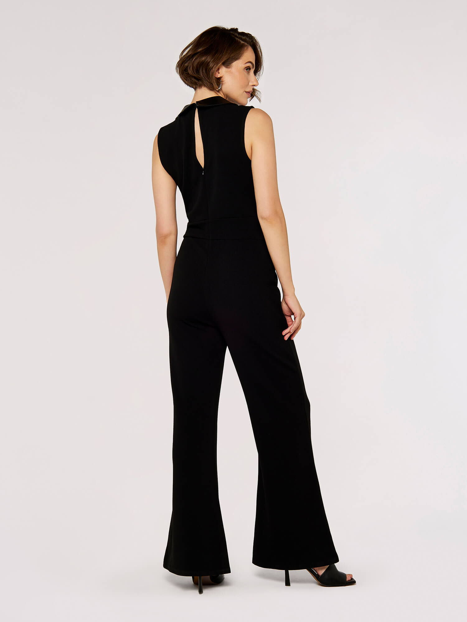 Black bell bottom overalls new arrivals
