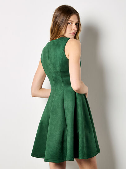 Suedette Skater Dress