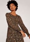 Leopard Print Midi Dress, Stone, large