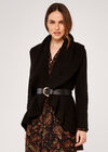 Waterfall Cardigan, Black, large