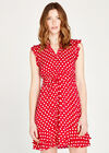 Polkadot Ditsy Dress, Red, large