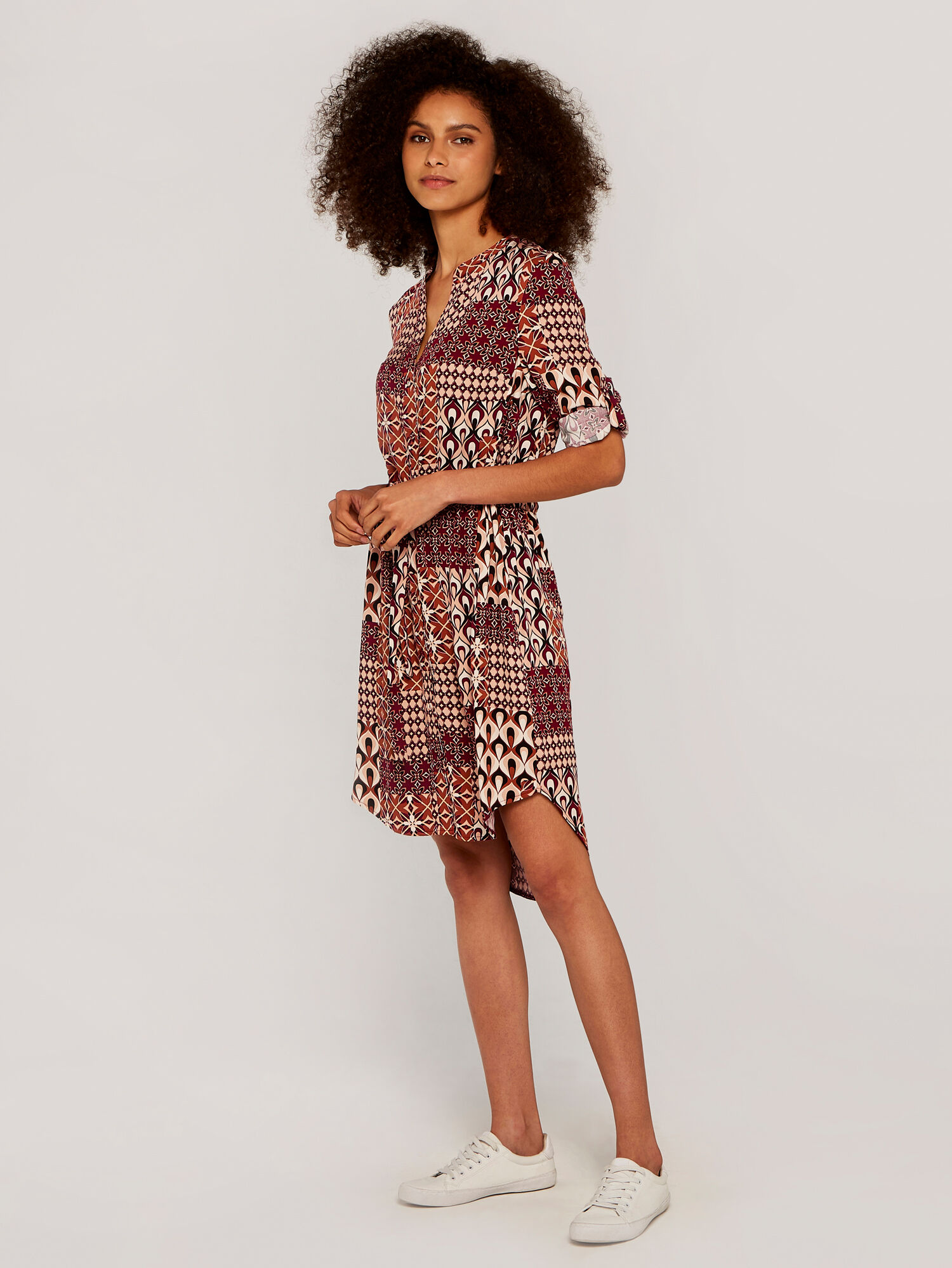 Burgundy shirt dress uk deals