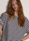 Soft Jersey Stripe T-Shirt, Navy, large