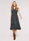 Buttercup Floral Midi Dress, Navy, large