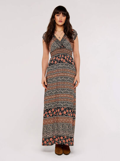 Folk Art Maxi Dress