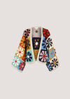 Hand-Crocheted Flowers Cardigan, Assorted, large