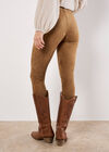 Suedette Leggings, Brown, large