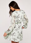 Botanical Wrap Dress, Mint, large
