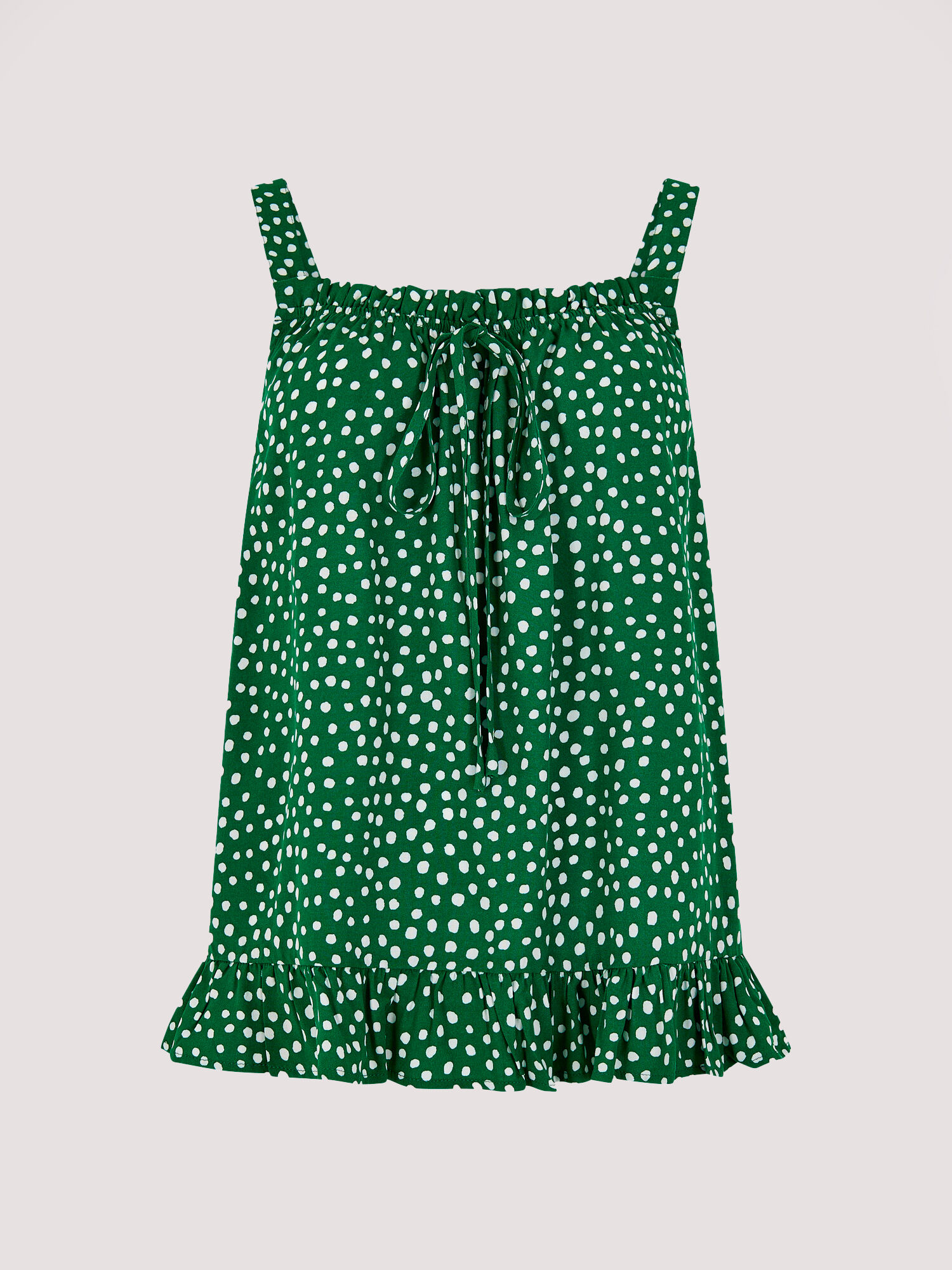 Polkadot Ruffle Cami Top