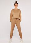 Cropped Sweatshirt, Stone, large