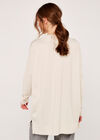 Soft Oversized Pocket Jumper, Stone, large