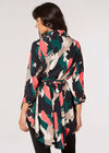 Brushstroke Hanky Hem Mini Dress, Green, large
