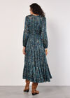 Paisley Sparkle Midaxi Dress, Navy, large