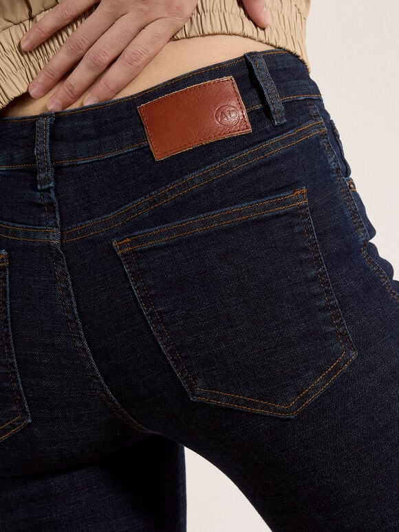 Sara Skinny Fit Capri Jeans, Navy, large