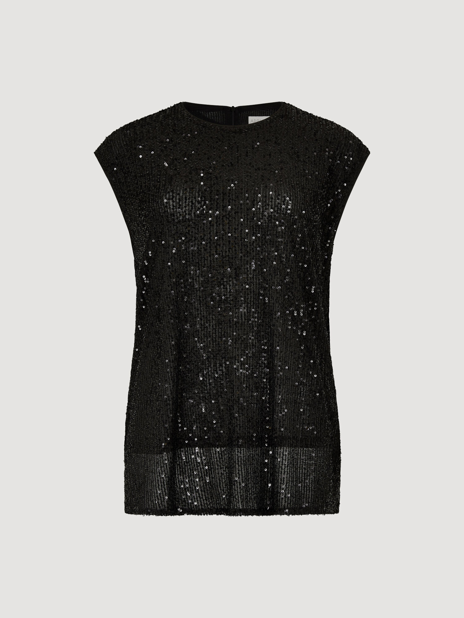 Sleeveless Sequin Top Apricot Clothing