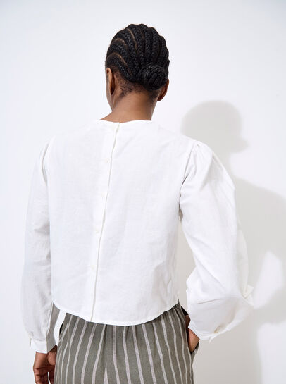 Lace Embroidered Cotton Top