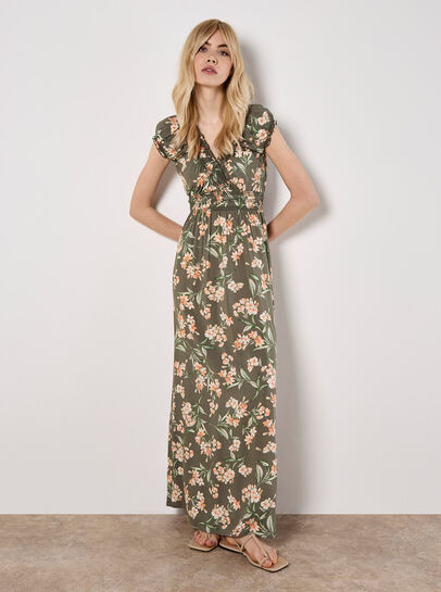 Jasmine Floral Wrap Maxi Dress