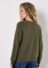 Lightweight Cotton Jumper, Khaki, large