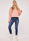 Cropped Sweatshirt, Pink, large