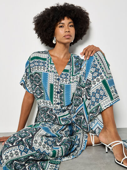 Folk Patchwork Blouse