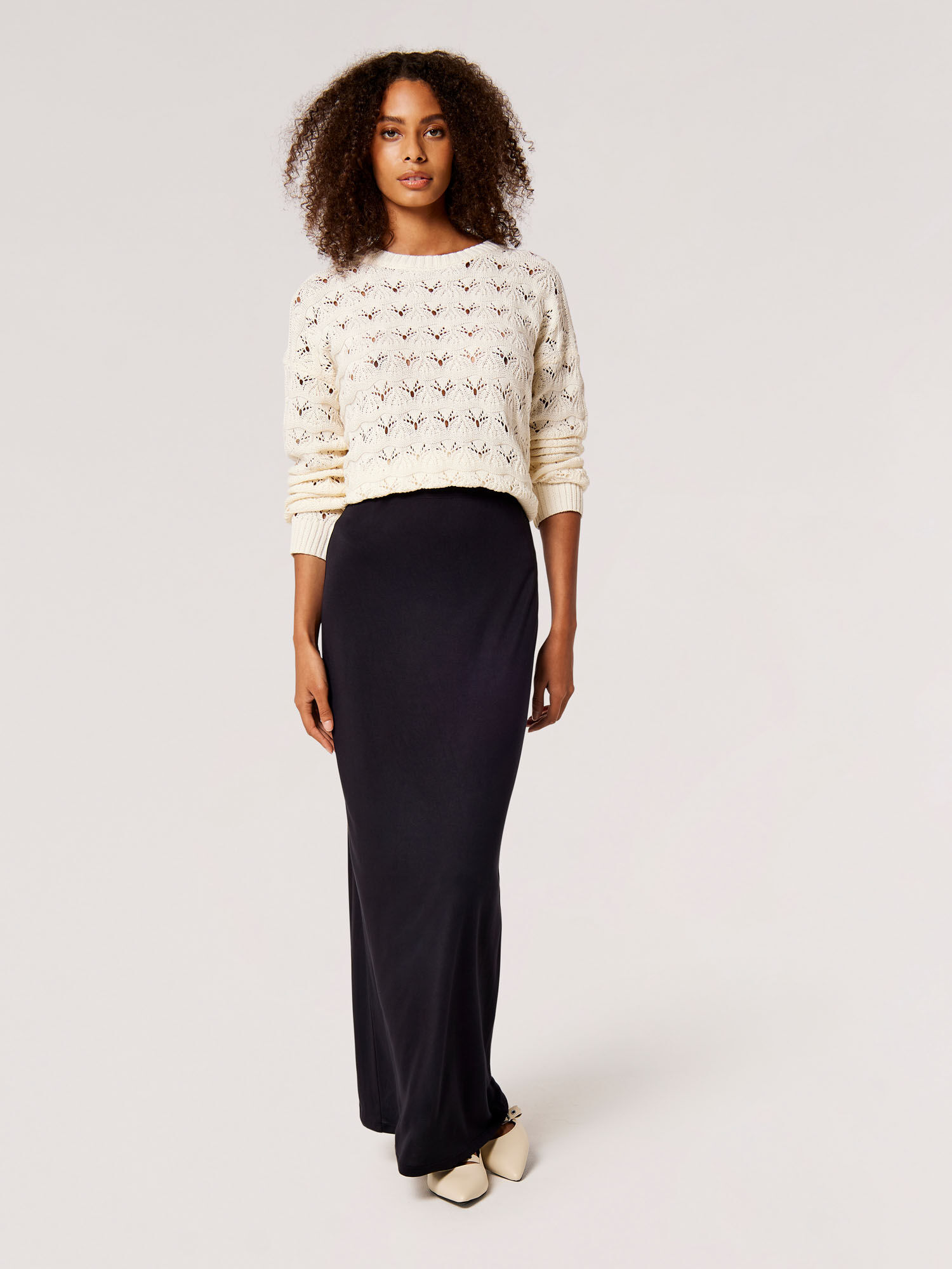 Black bodycon maxi skirt outlet