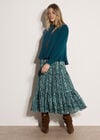 Soft Oversized Batwing Jumper, Teal, large