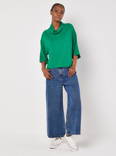 Soft Touch Cowl Neck Top