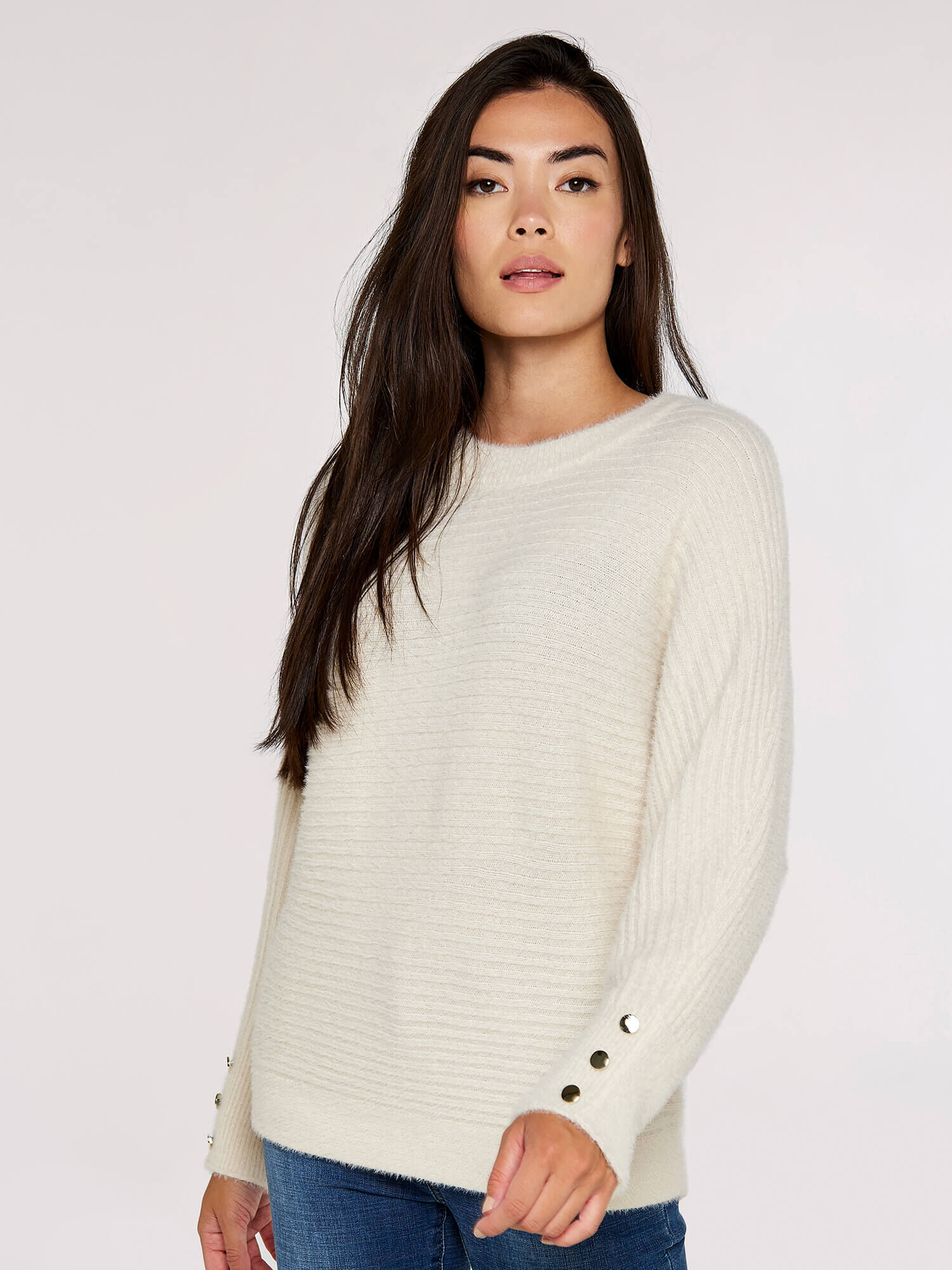 White new arrivals ribbed jumper