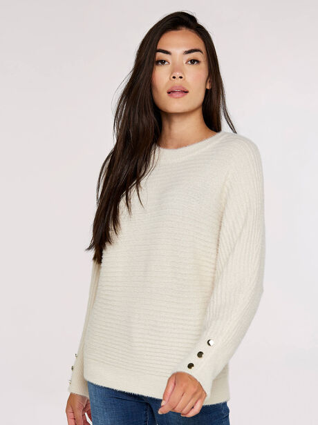 Fluffy Ribbed Jumper