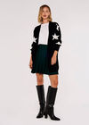 Stargaze Jacquard Cardigan, Black, large