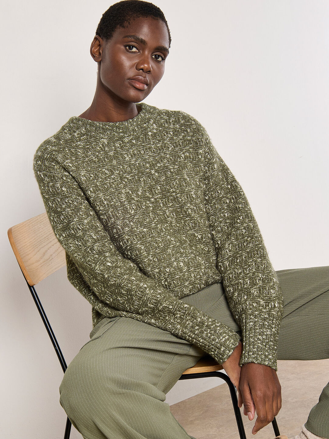 Flecked Knit Chunky Jumper