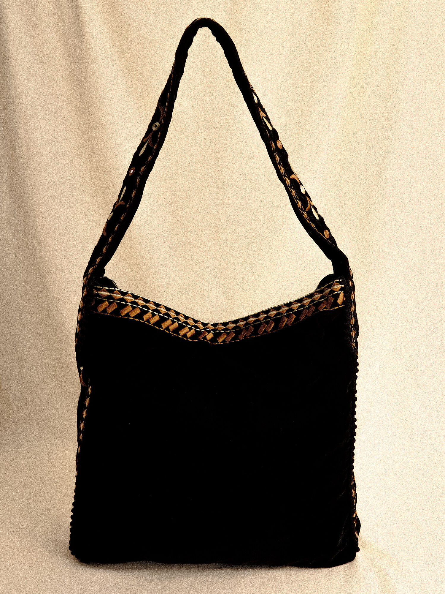 Embroidered shoulder bag cheap