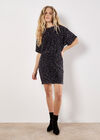 V-Back Sequin Mini Dress, Assorted, large